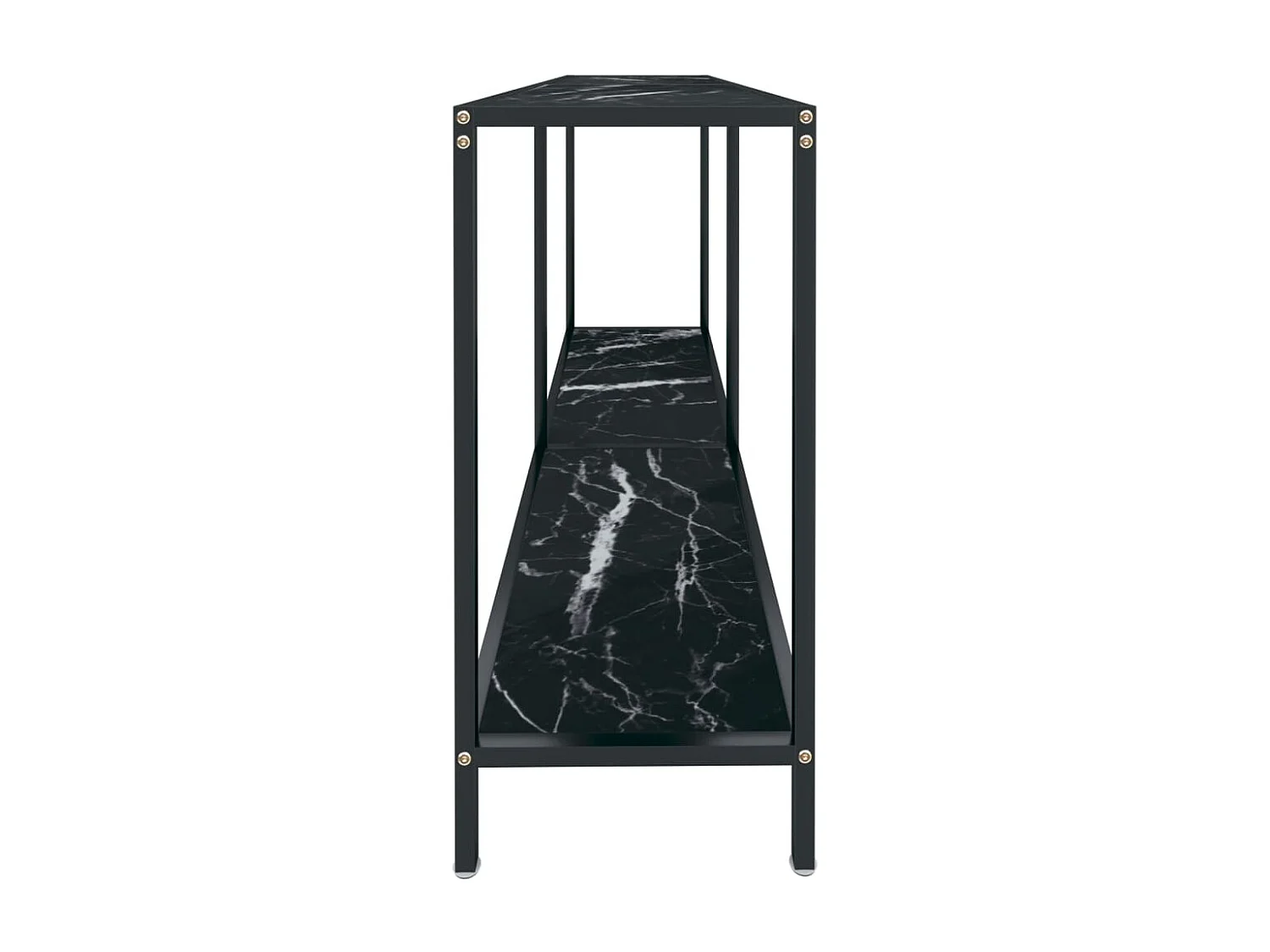 Konsolentisch Schwarz 140x35x75,5 cm Hartglas