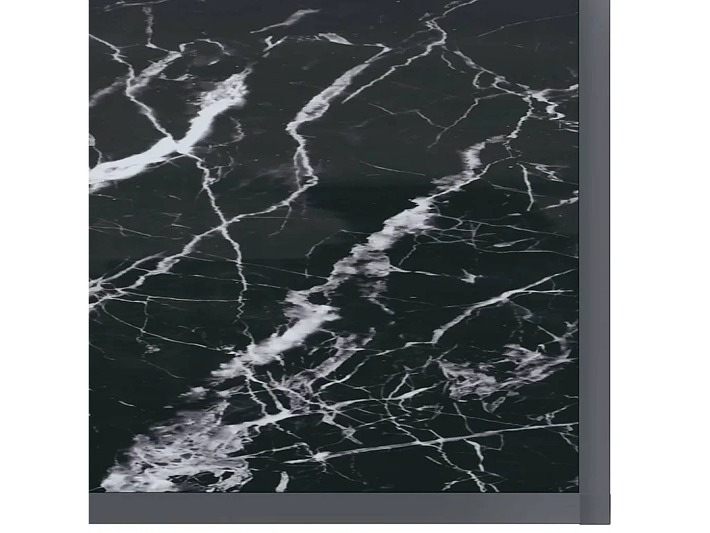Wandtafel 140x35x75,5 cm gehard glas zwart