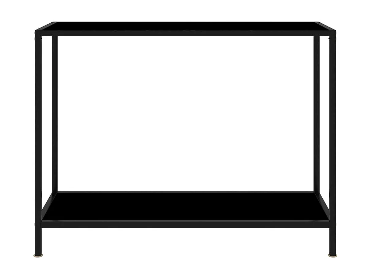 Konsolentisch Schwarz 100x35x75 cm Hartglas