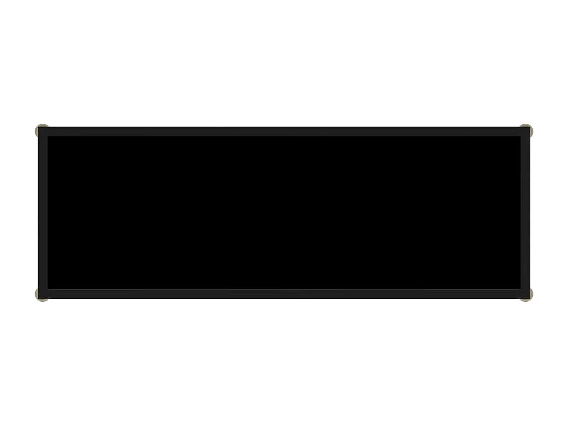 Konsolentisch Schwarz 100x35x75 cm Hartglas