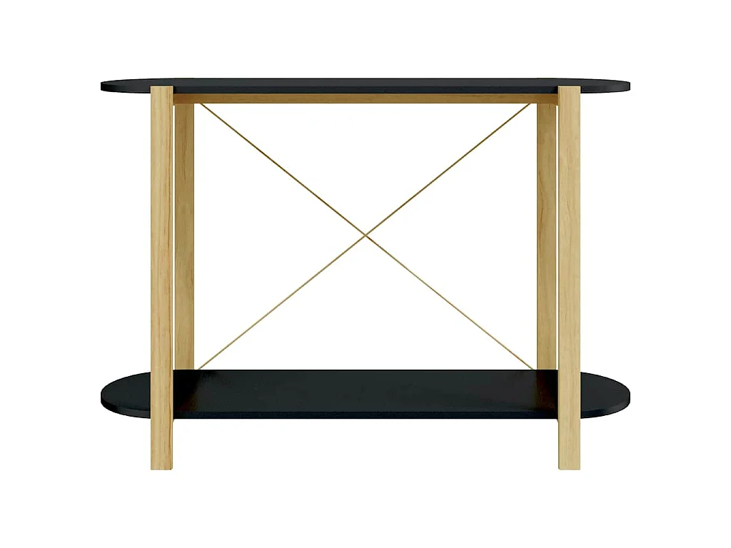 Table console Noir 110x38x75 cm Bois d'ingénierie
