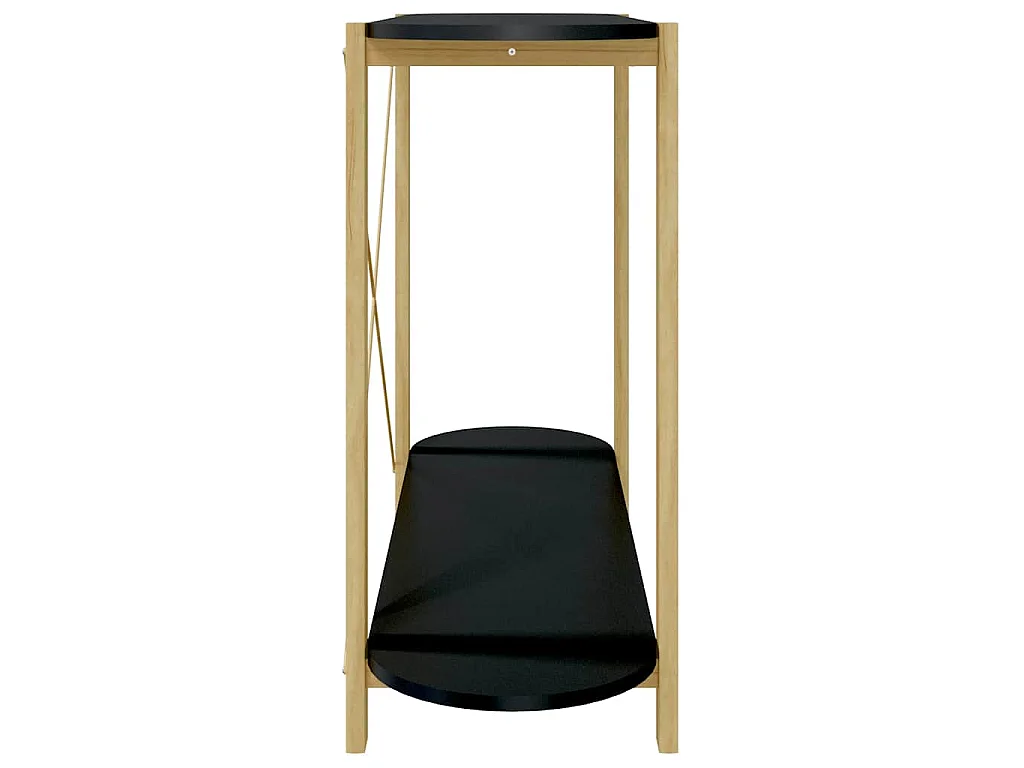 Table console Noir 110x38x75 cm Bois d'ingénierie