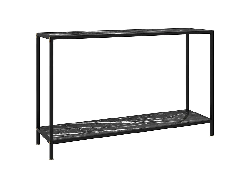 Konsolentisch Schwarz 120x35x75 cm Hartglas