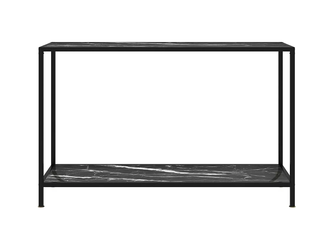 Konsolentisch Schwarz 120x35x75 cm Hartglas