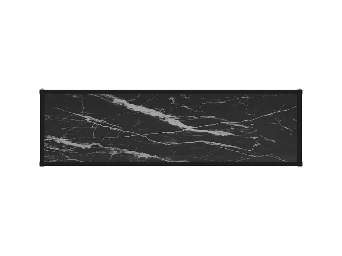 Konsolentisch Schwarz 120x35x75 cm Hartglas