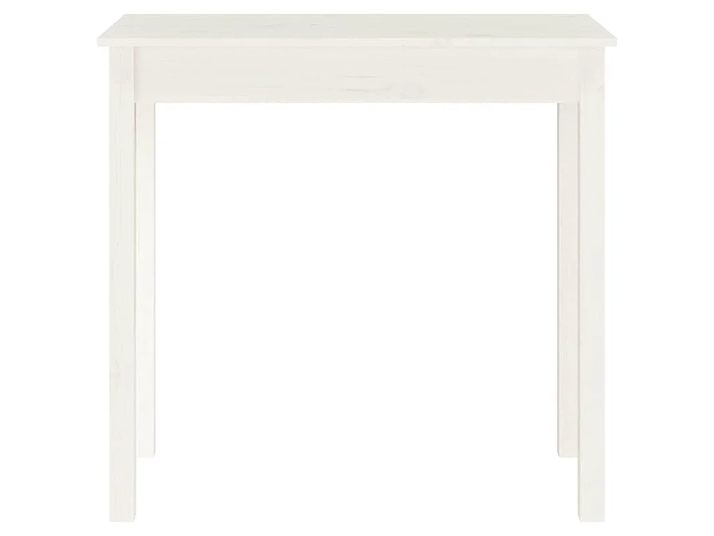 Table console Blanc 80x40x75 cm Bois massif de pin