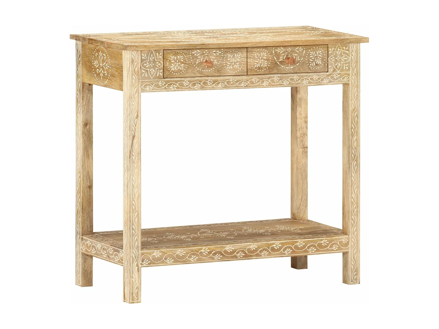 Table console 80x35x74 cm Bois de manguier massif