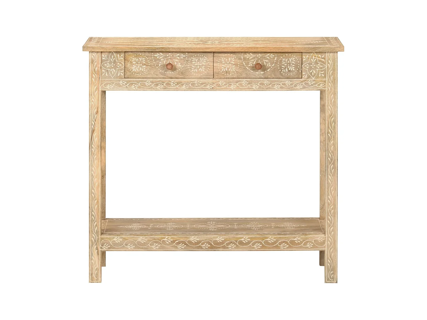 Table console 80x35x74 cm Bois de manguier massif
