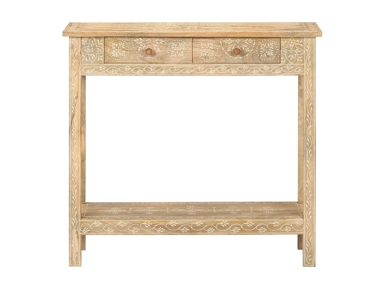Table console 80x35x74 cm Bois de manguier massif