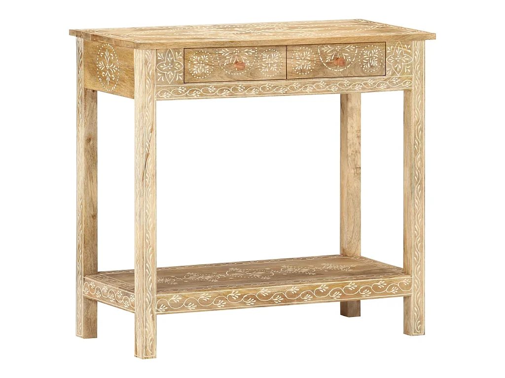 Table console 80x35x74 cm Bois de manguier massif