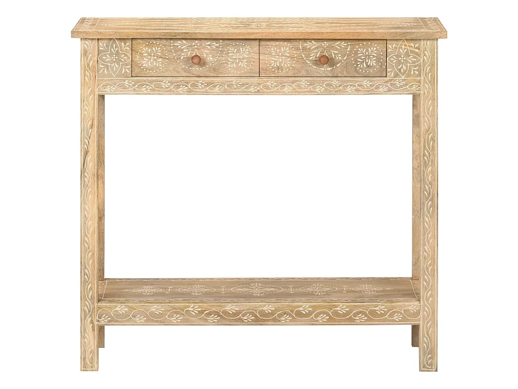 Table console 80x35x74 cm Bois de manguier massif