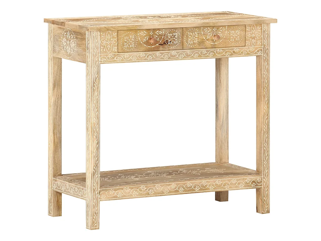 Table console 80x35x74 cm Bois de manguier massif