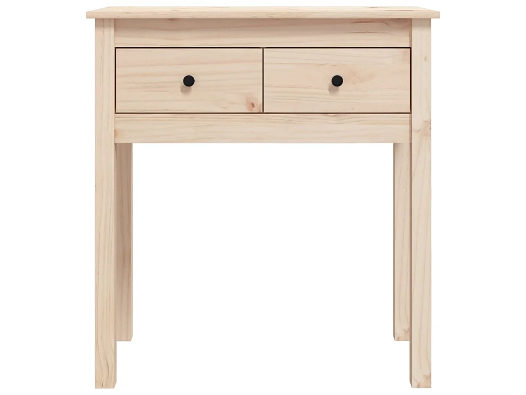 Mesa consola madera maciza de pino 70x35x75 cm