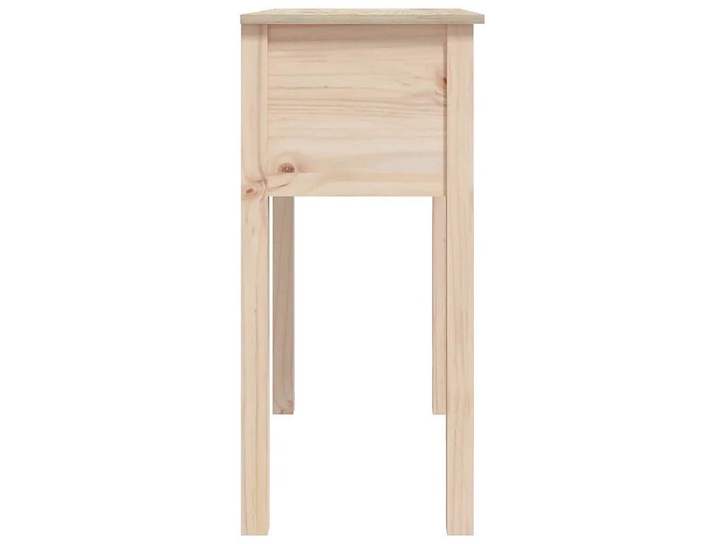 Mesa consola madera maciza de pino 70x35x75 cm
