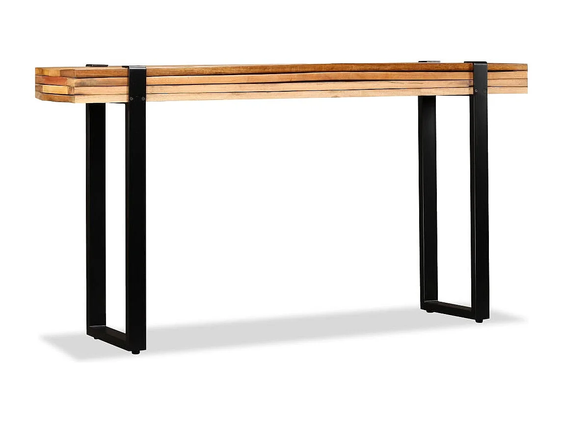 Table console Bois de récupération massif réglable