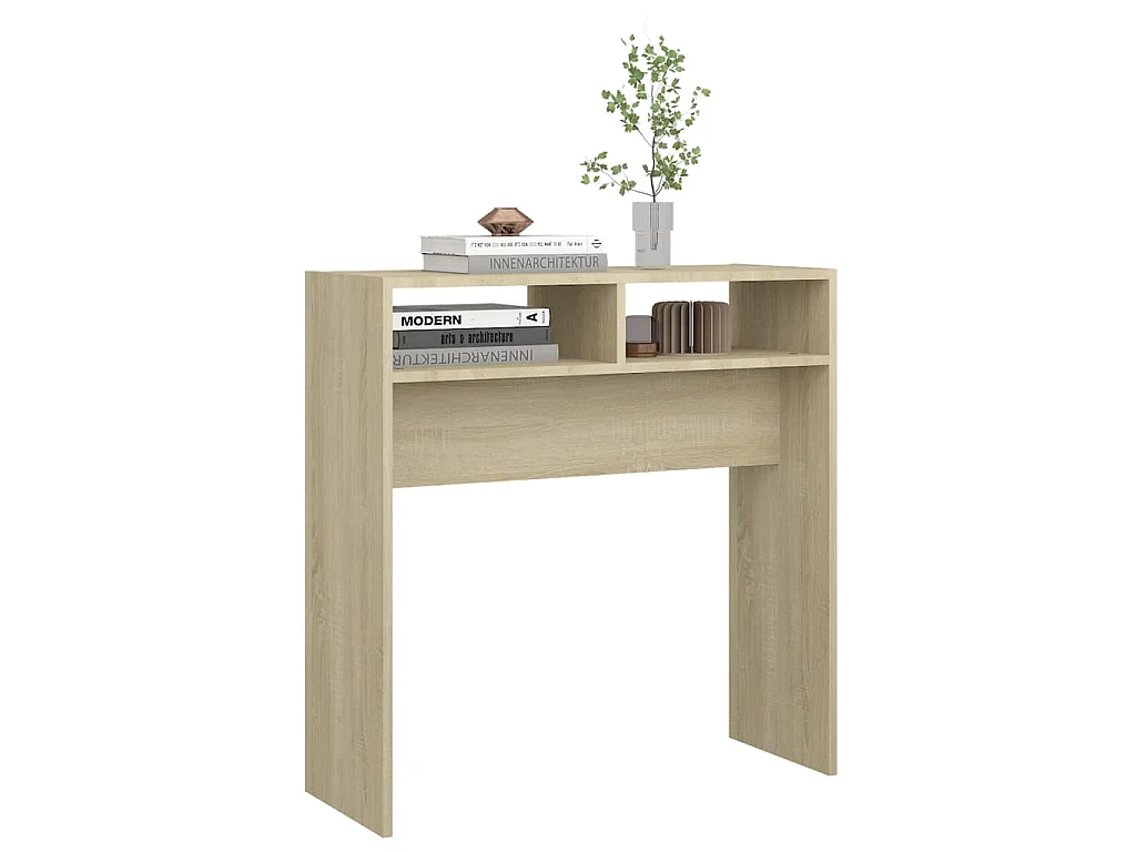 Wandtafel 78x30x80 cm bewerkt out sonoma eikenkleurig