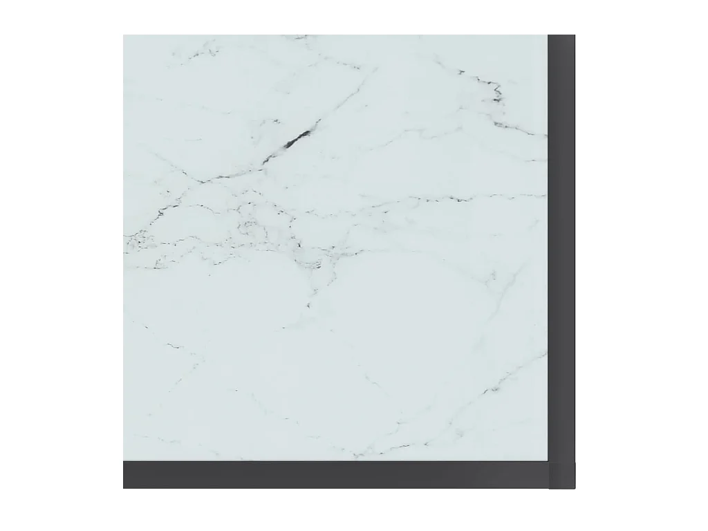 Wandtafel 200x35x75,5 cm gehard glas wit