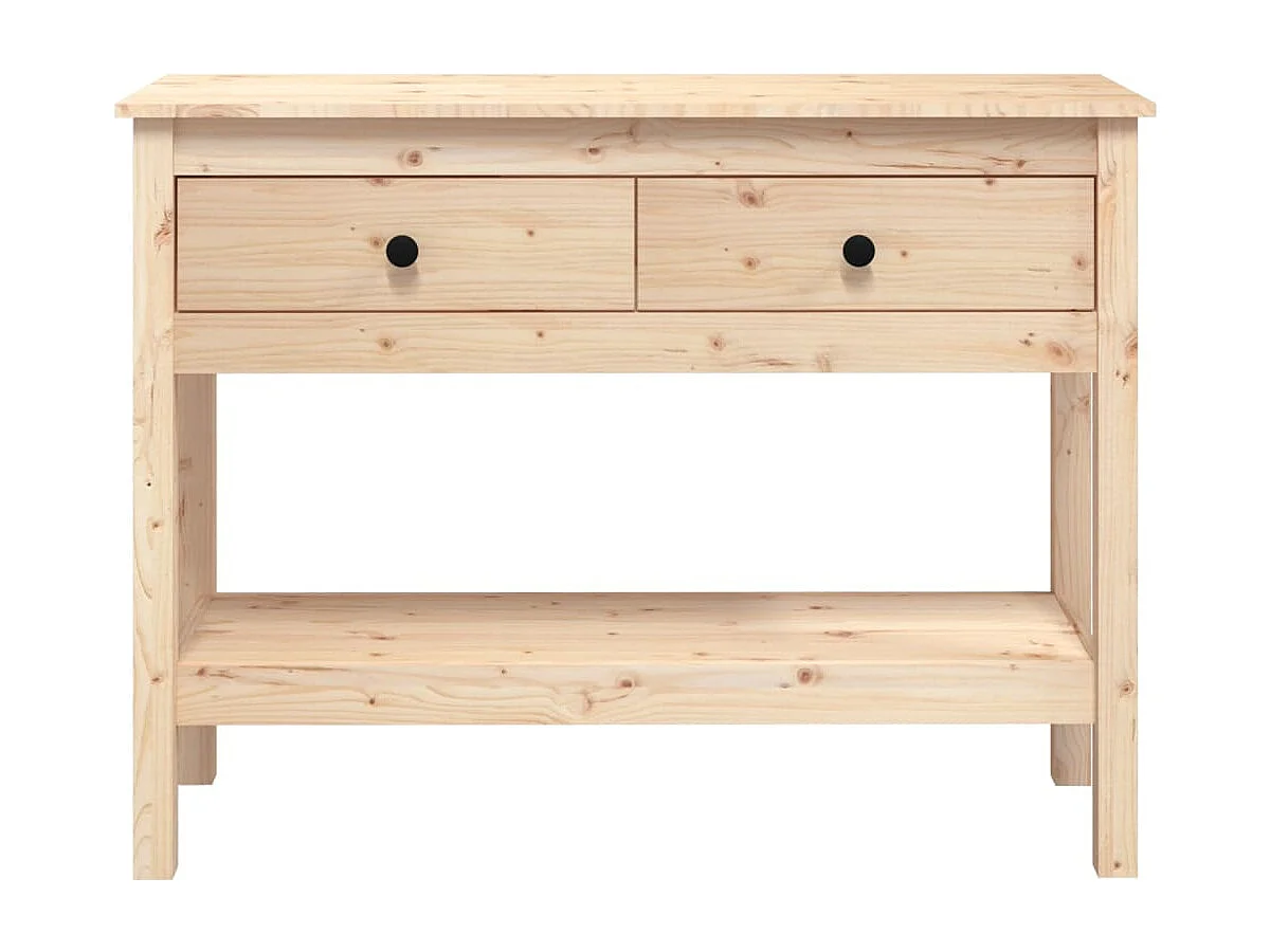 Mesa consola 100x35x75 cm madeira de pinho maciço