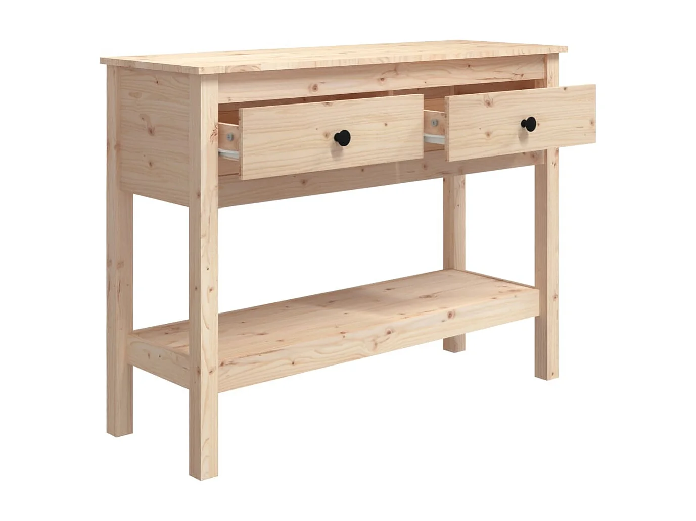 Mesa consola 100x35x75 cm madeira de pinho maciço