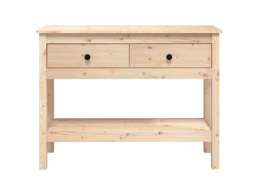 Table console 100x35x75 cm Bois massif de pin
