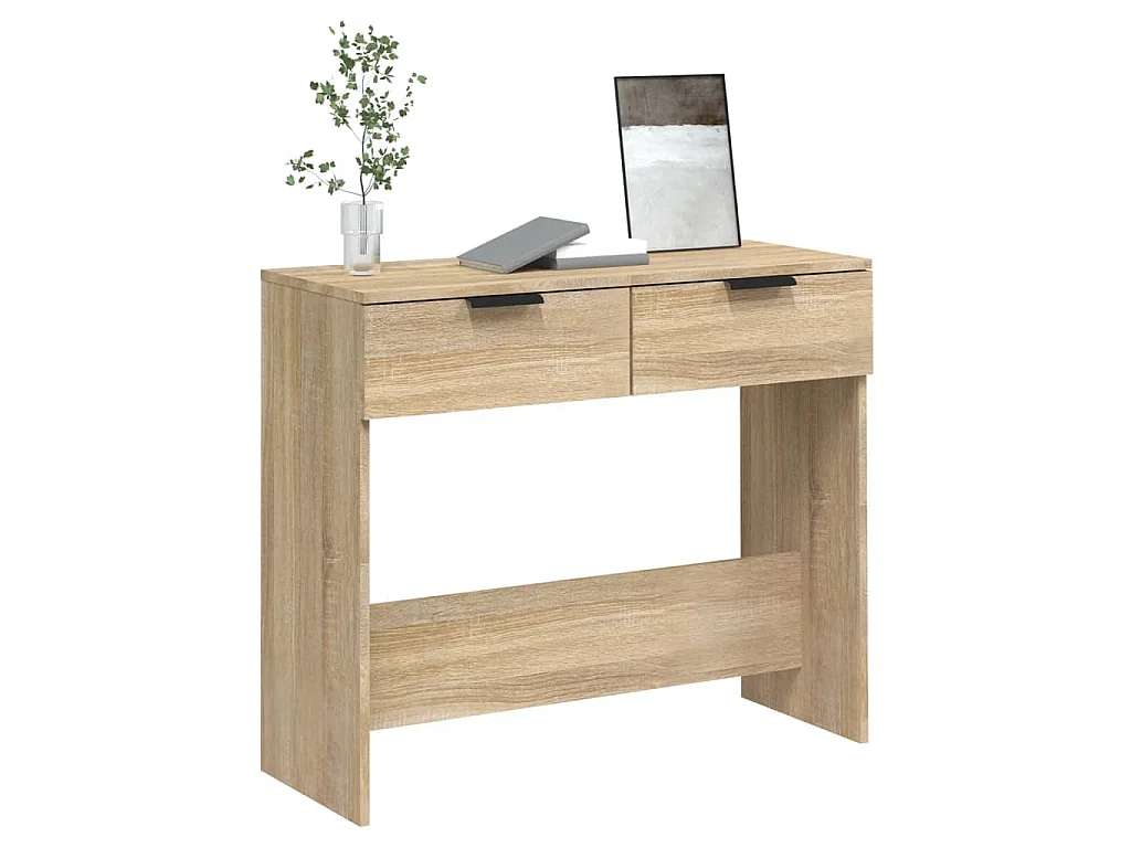 Table console Chêne sonoma 90x36x75 cm Bois d'ingénierie