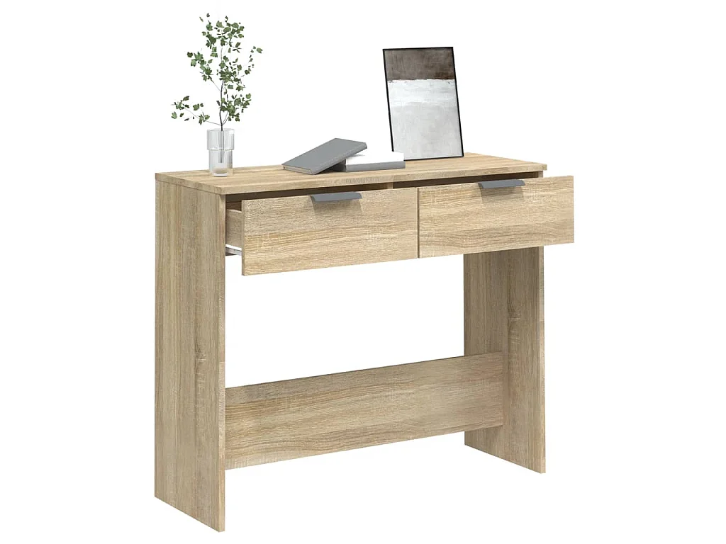 Table console Chêne sonoma 90x36x75 cm Bois d'ingénierie