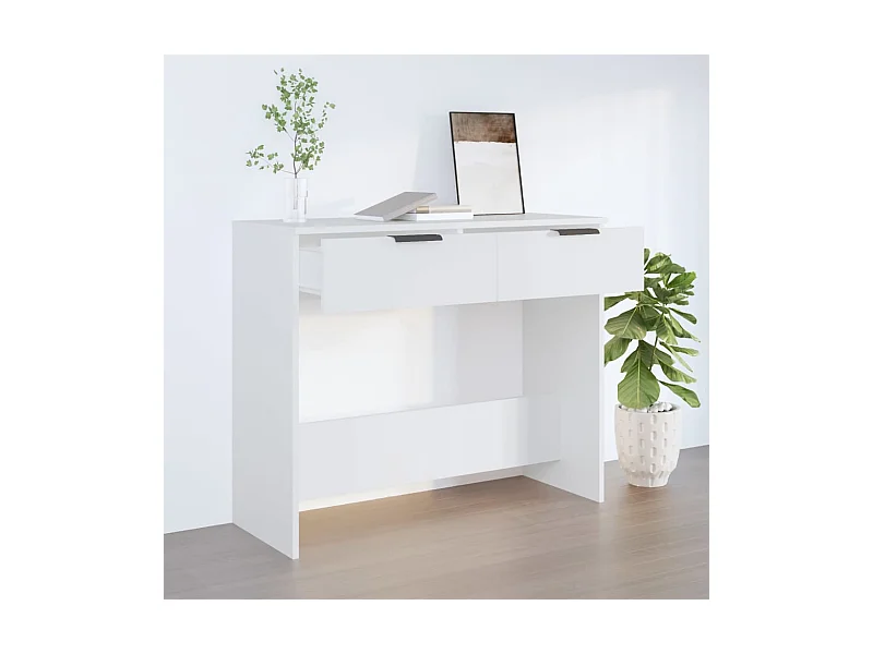 Konsolentisch Weiß 90x36x75 cm Holzwerkstoff