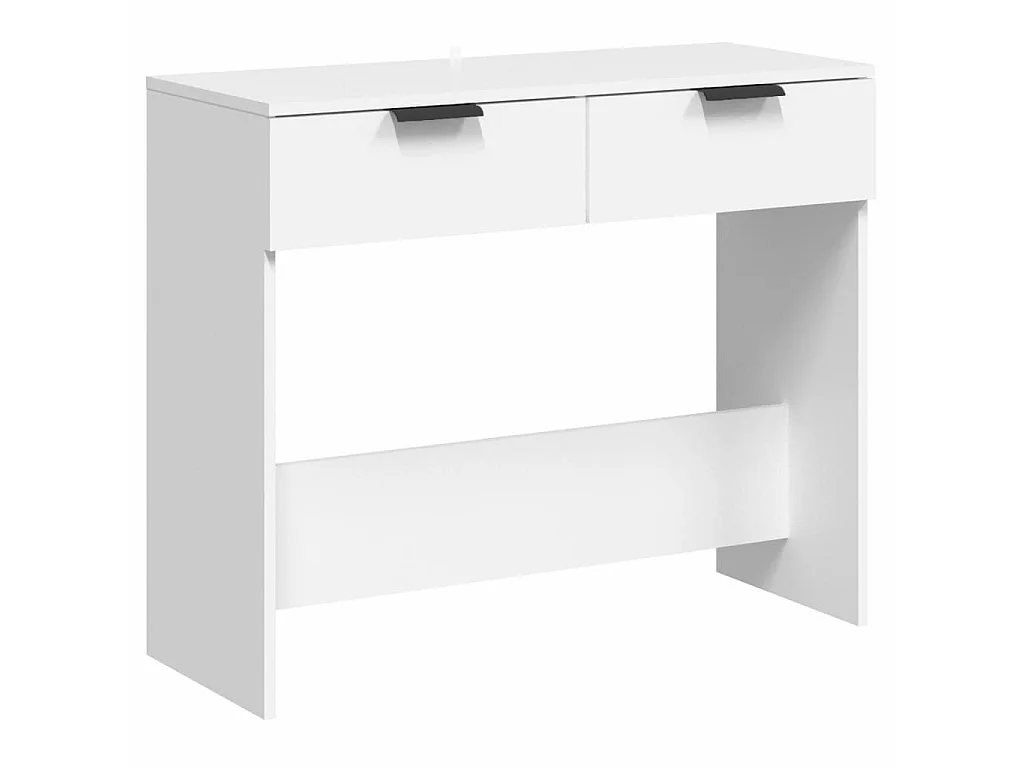 Mesa consola de madera contrachapada blanco 90x36x75 cm