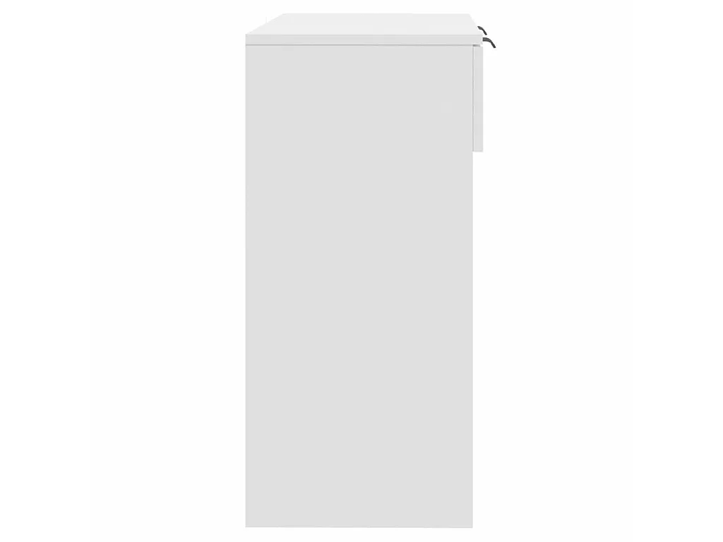 Mesa consola de madera contrachapada blanco 90x36x75 cm