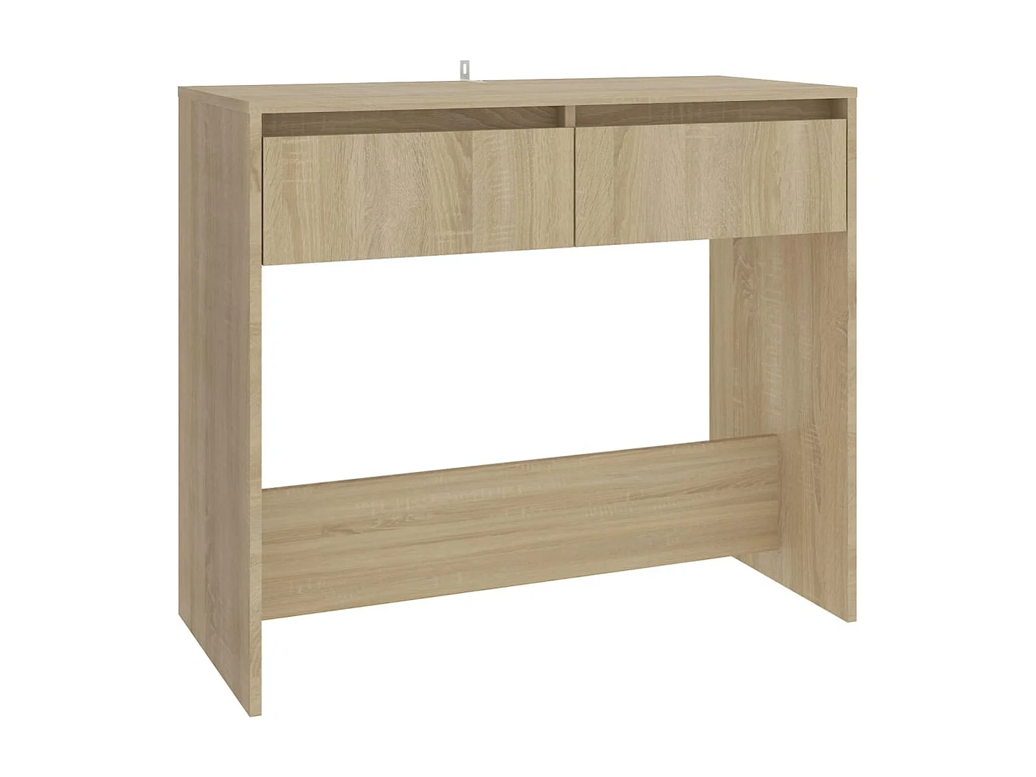 Tavolo Consolle Rovere Sonoma 89x41x76,5 cm in Acciaio
