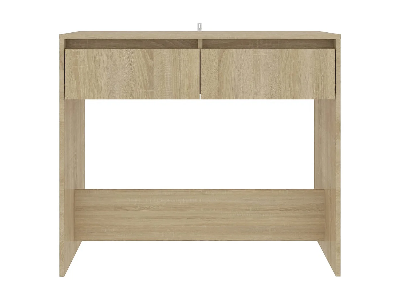 Tavolo Consolle Rovere Sonoma 89x41x76,5 cm in Acciaio