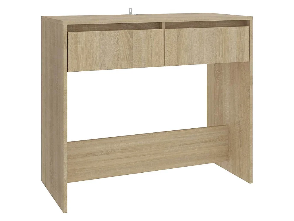 Table console chêne sonoma 89x41x76,5 cm bois d'ingénierie