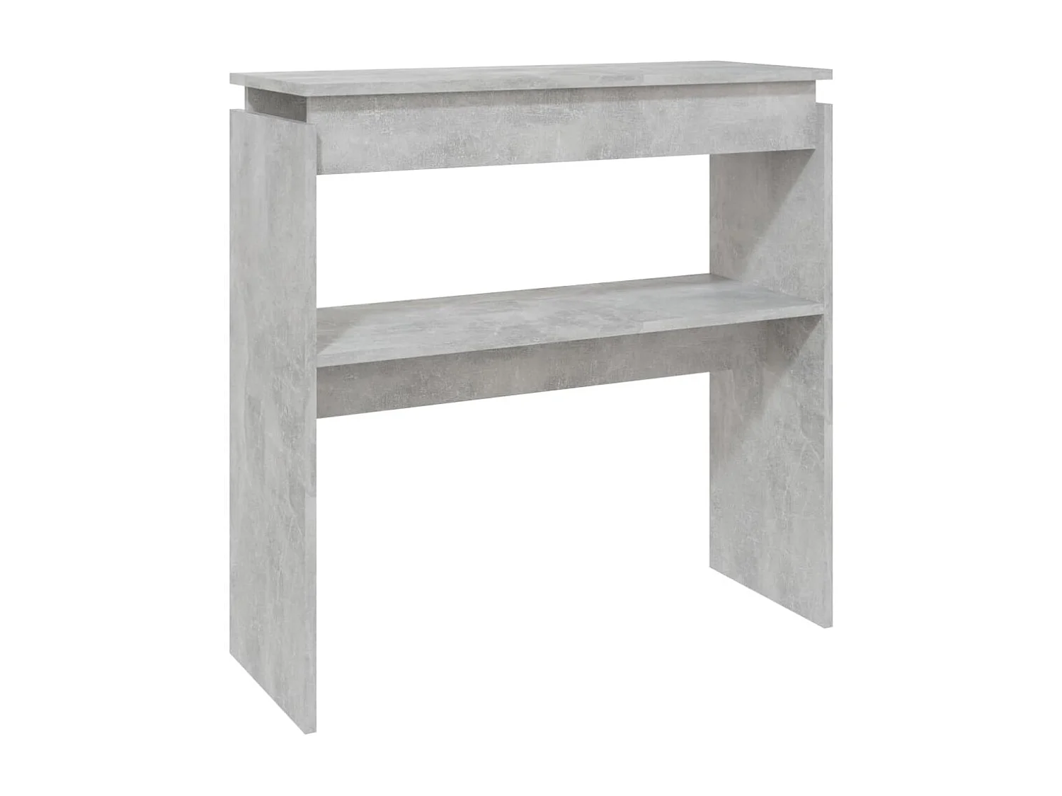 Table console Gris béton 80x30x80 cm Aggloméré
