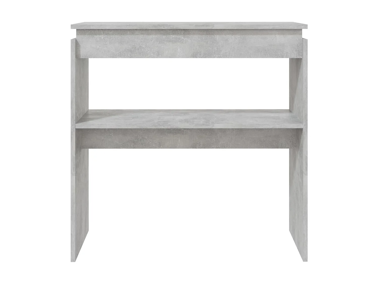 Table console Gris béton 80x30x80 cm Aggloméré