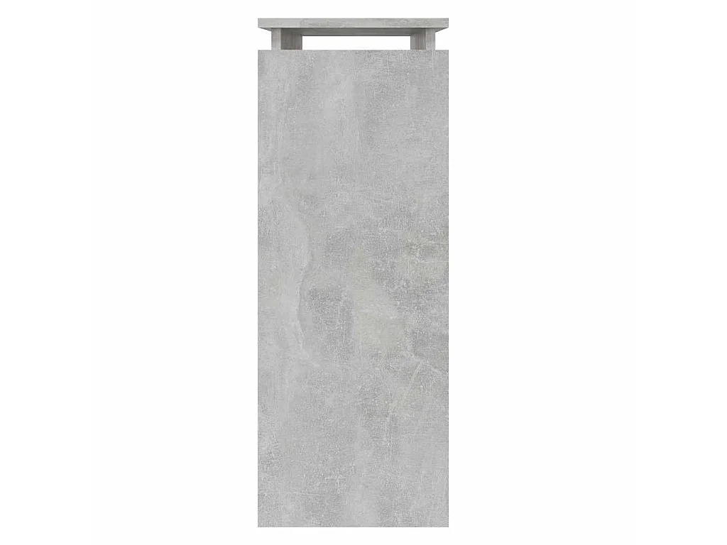 Table console Gris béton 80x30x80 cm Aggloméré