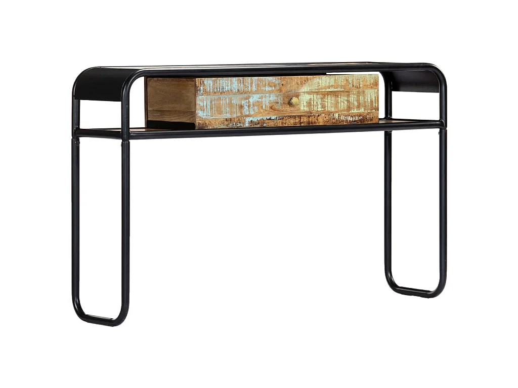 Table console 118 x 30 x 75 cm Bois de récupération massif