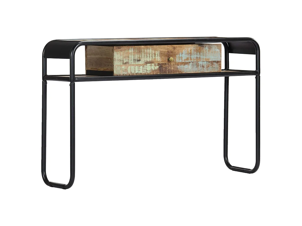 Table console 118 x 30 x 75 cm Bois de récupération massif