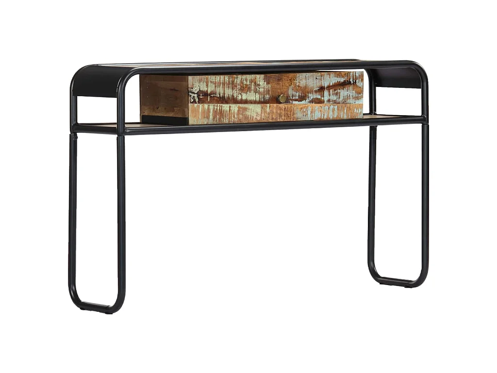 Table console 118 x 30 x 75 cm Bois de récupération massif
