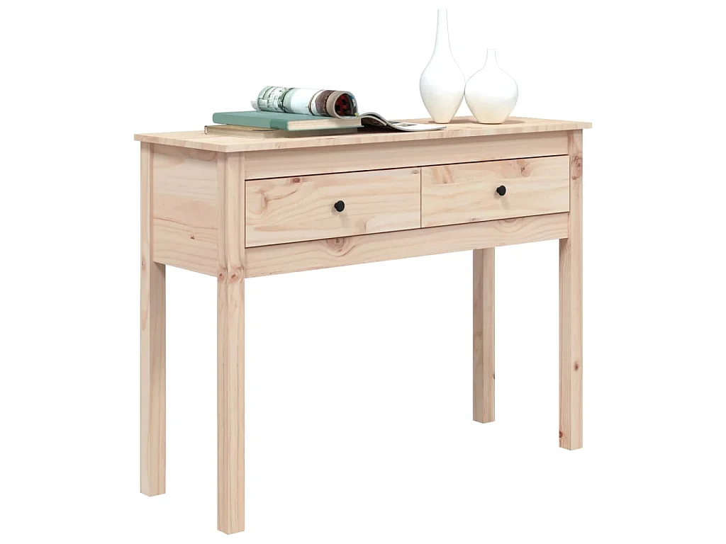 Table console 100x35x75 cm Bois massif de pin