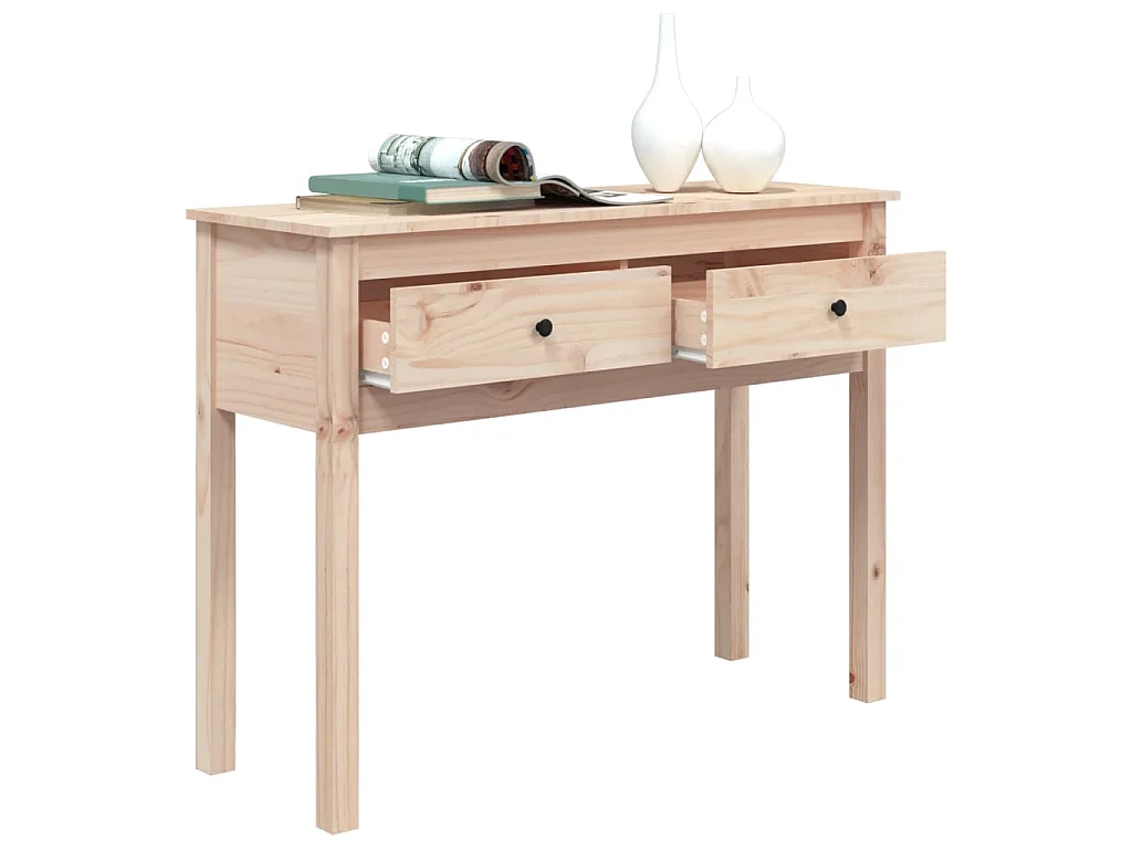 Table console 100x35x75 cm Bois massif de pin
