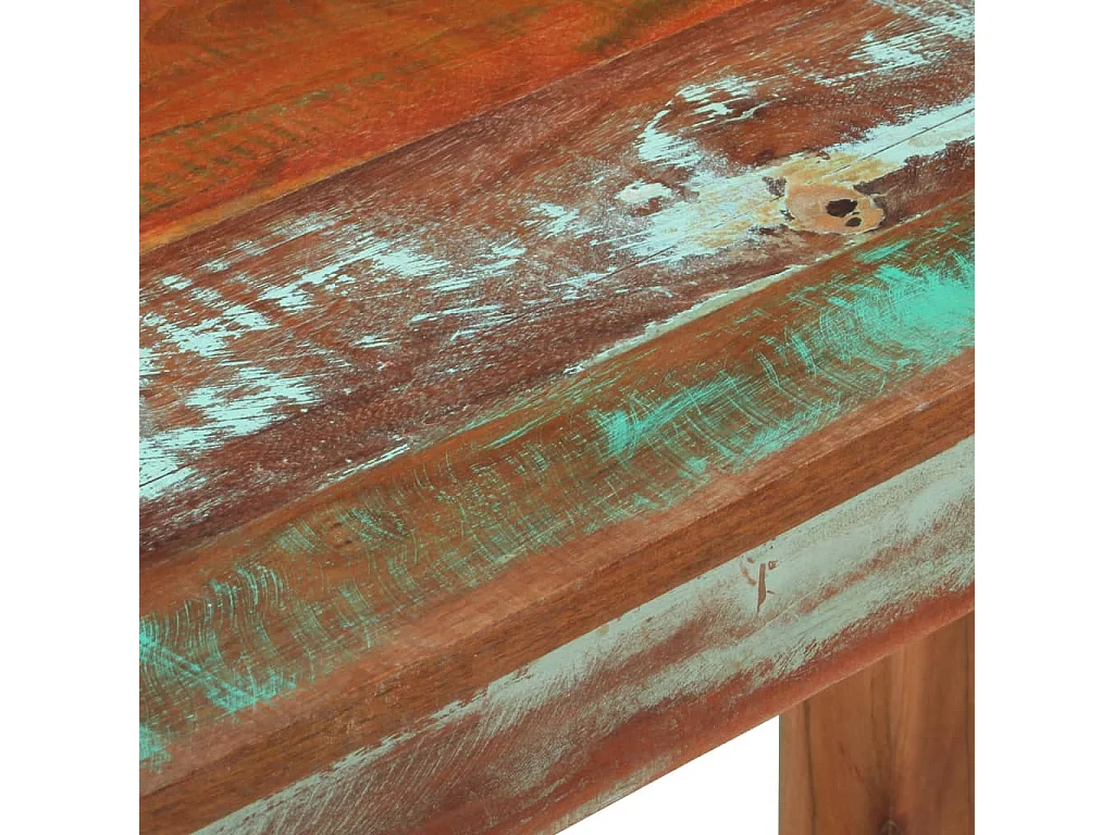 Wandtafel 110x35x76 cm massief gerecycled hout