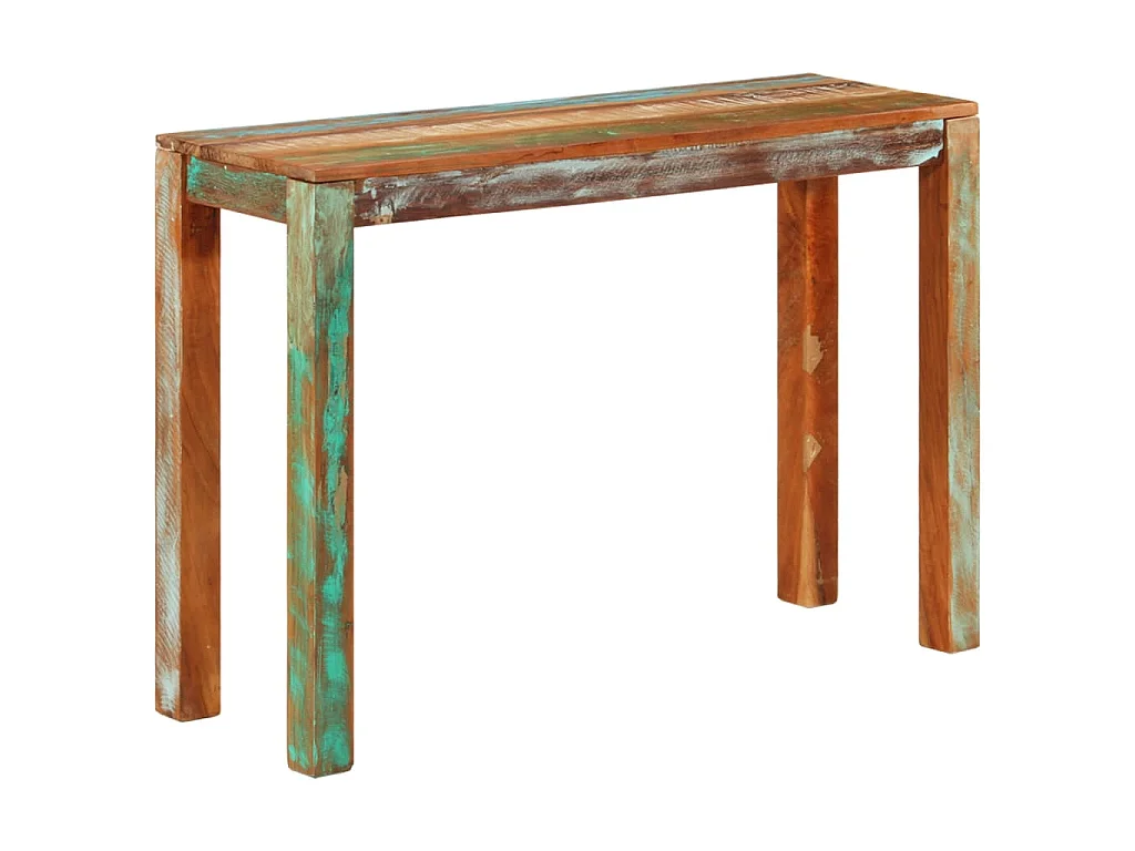 Wandtafel 110x35x76 cm massief gerecycled hout