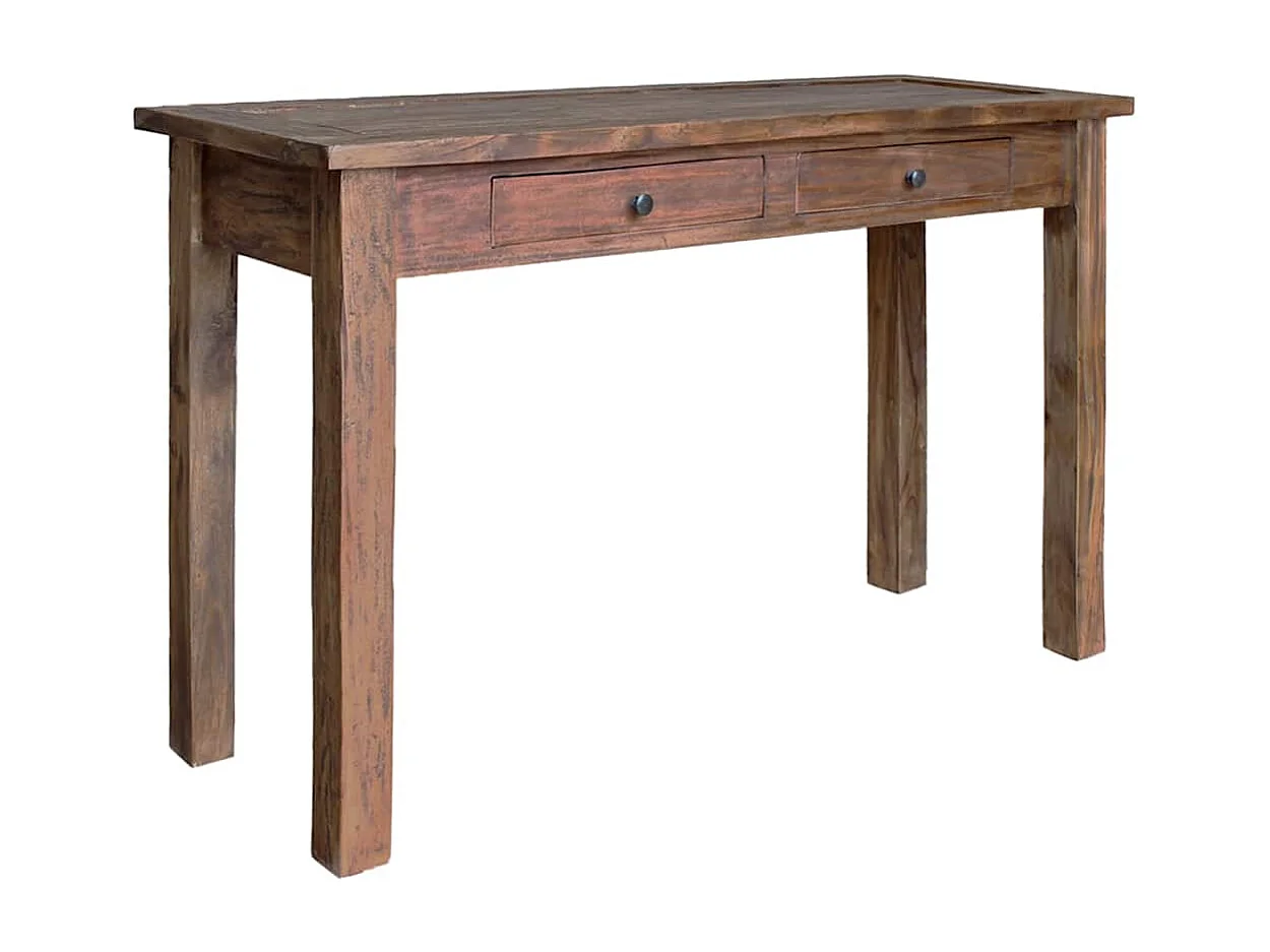 Table console bois d'acajou massif 123x42x75 cm
