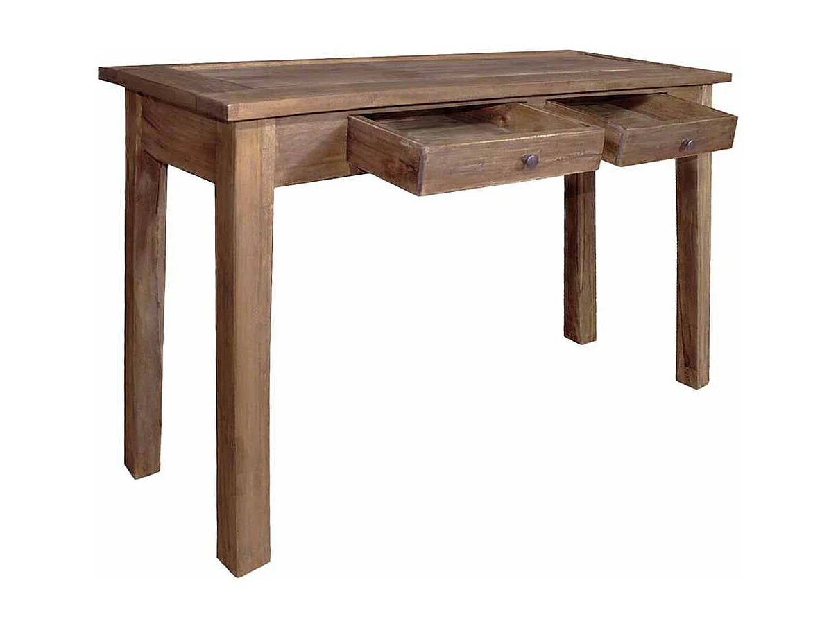 Table console bois d'acajou massif 123x42x75 cm