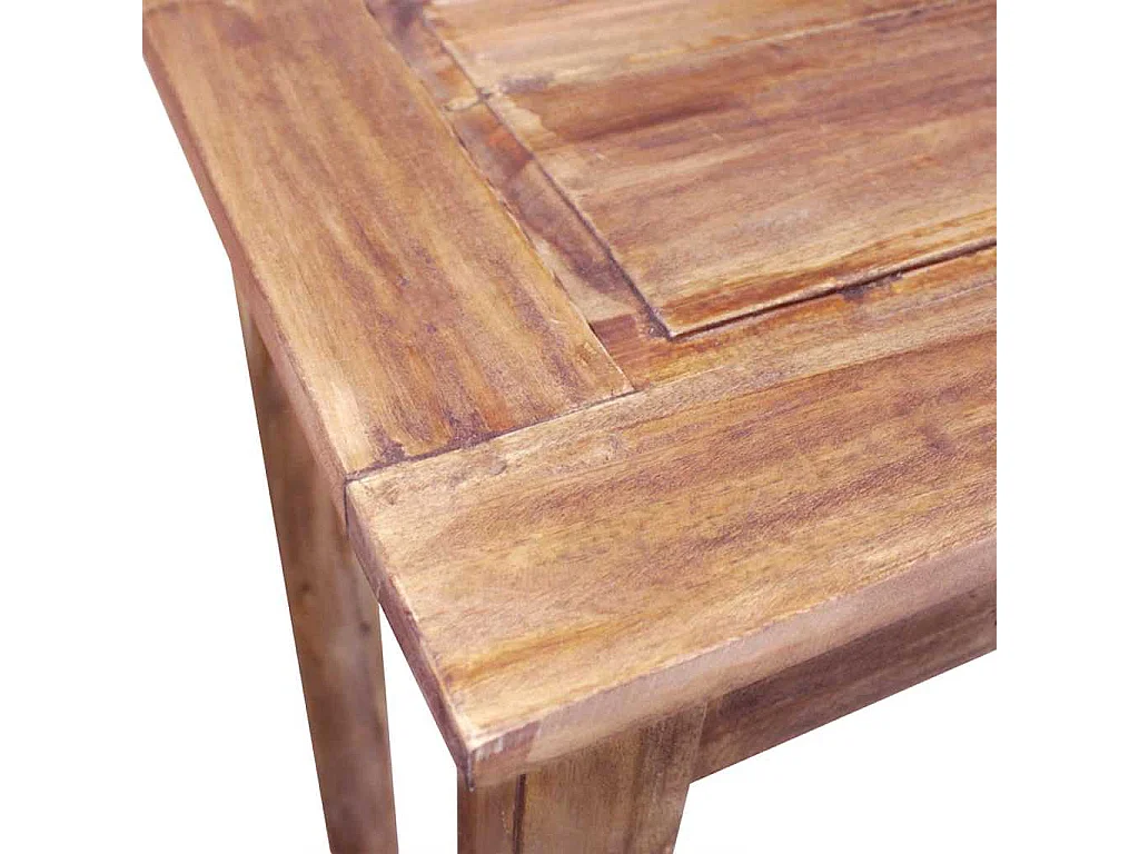 Tavolo Consolle in Legno Massello di Mogano 123x42x75 cm
