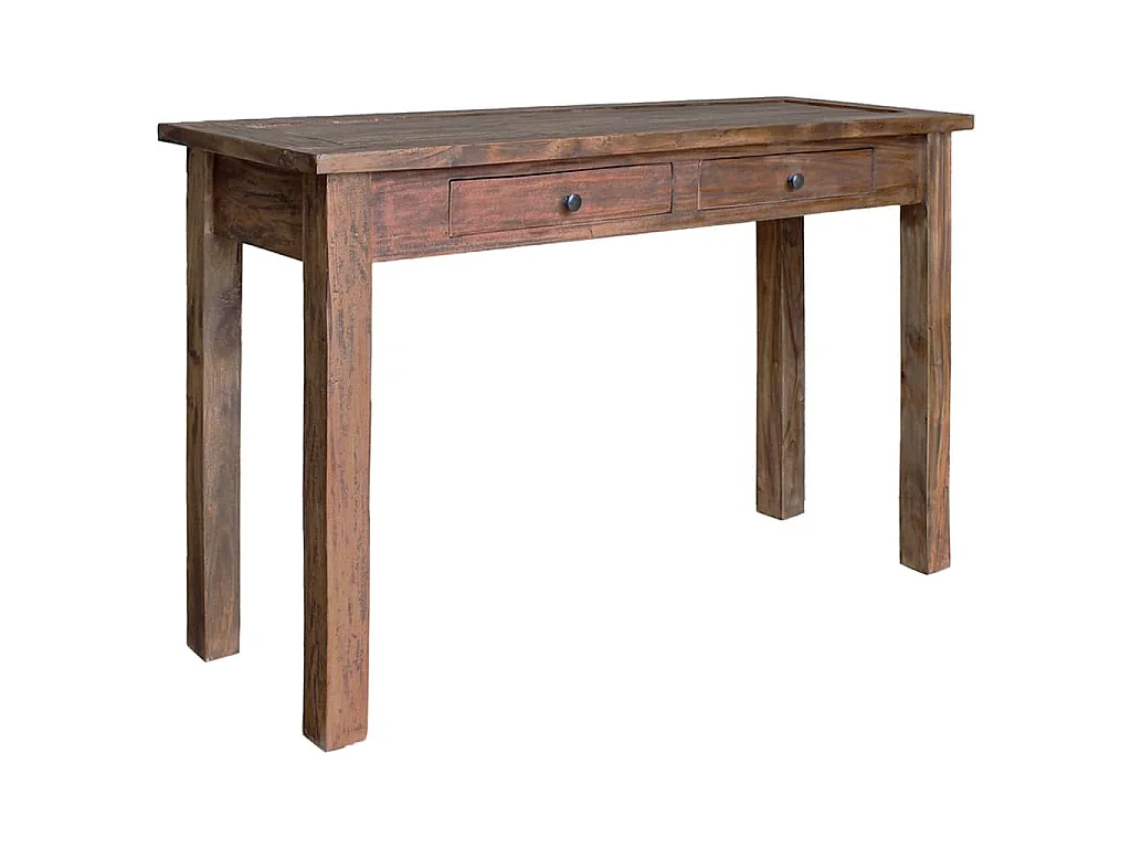 Table console bois d'acajou massif 123x42x75 cm