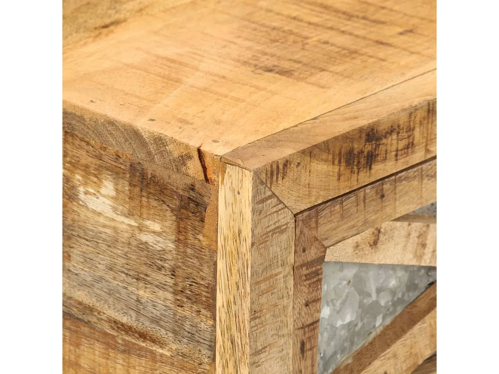 Mesa consola de madera maciza de mango 110x30x76 cm