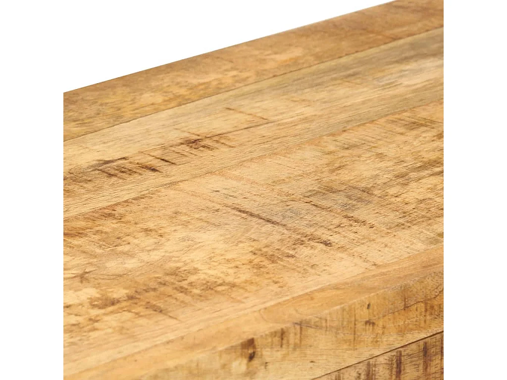 Mesa consola de madera maciza de mango 110x30x76 cm
