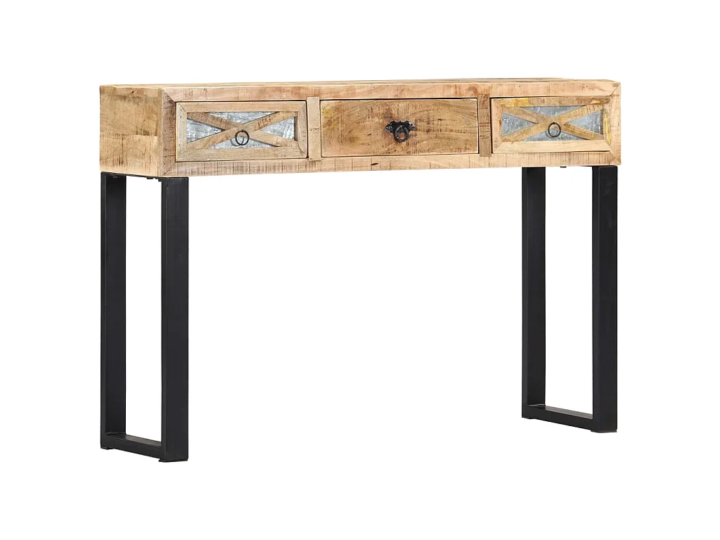 Table console 110 x 30 x 76 cm Bois de manguier massif