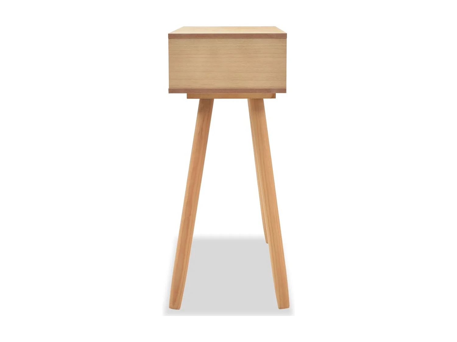 Konsolentisch Kiefernholz Massiv 80 x 30 x 72 cm Braun